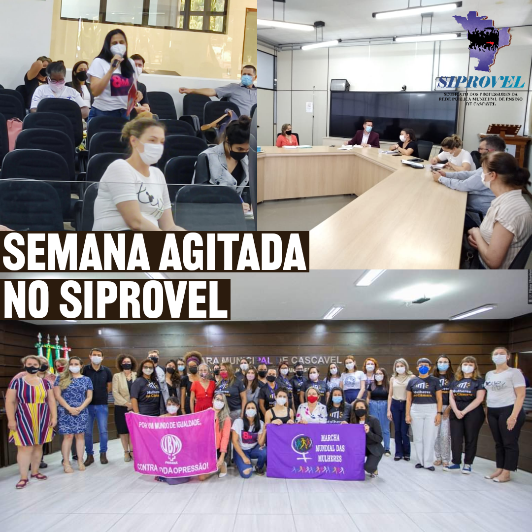 Semana agitada no Siprovel: data-base, Previdência, Educação e direito das mulheres em pauta