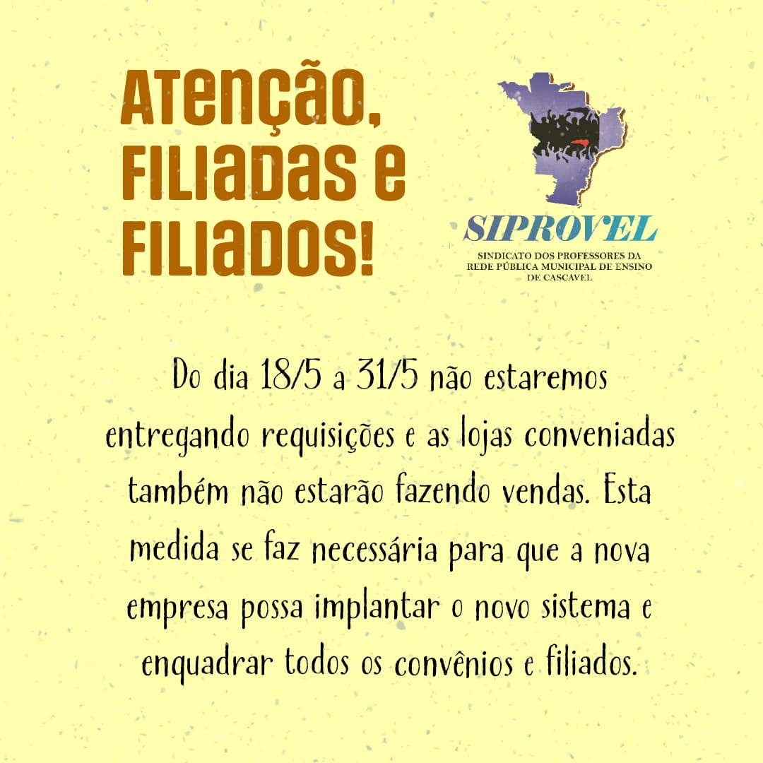 Atenção filiado: informações importantes sobre requisições